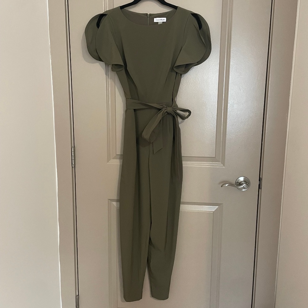 Clavin Klein Green Jumpsuit, Woman size 4,
